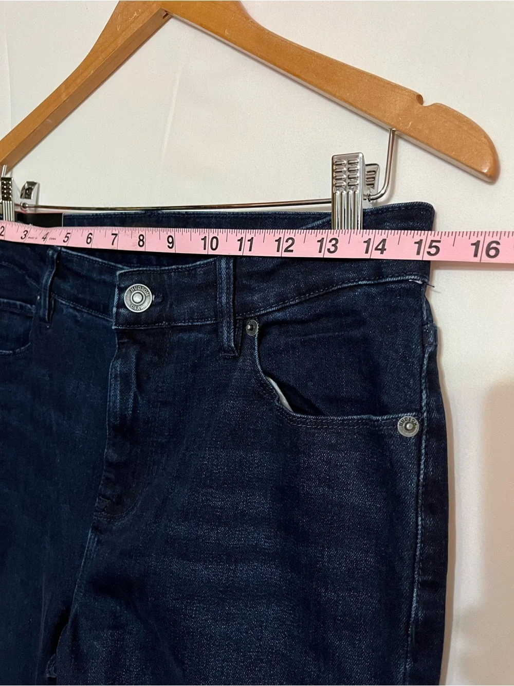 Hudson Straight Leg Jeans NWT Dark Wash Size 29‎ Blue High Rise Casual Classic